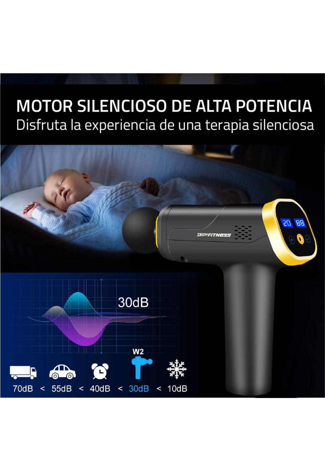 Masajeador Muscular 20 velocidades Negro/Dorado-6