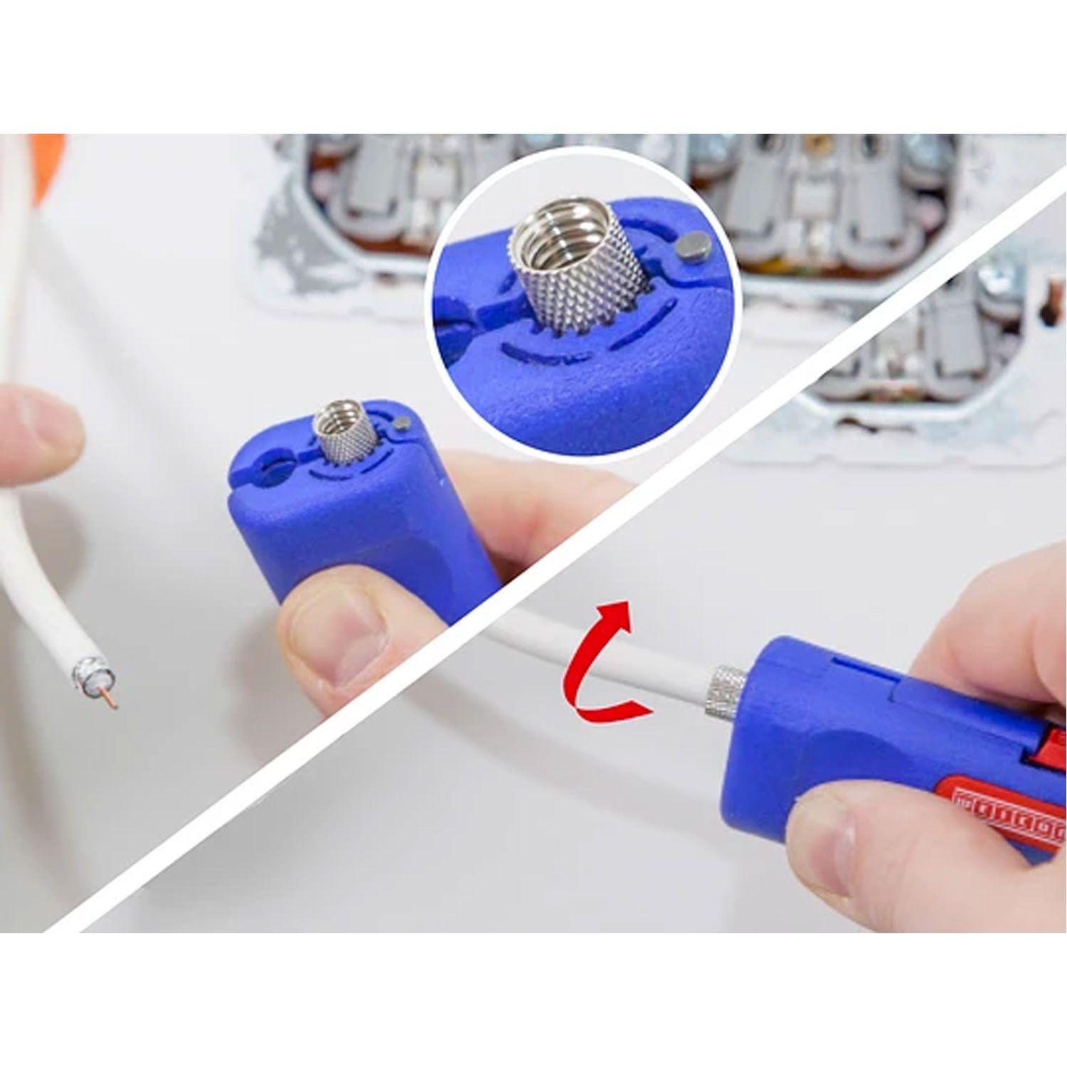 Pelador de Cable Coaxial Nº1 F Plus Para Conectores F De Rosca-2