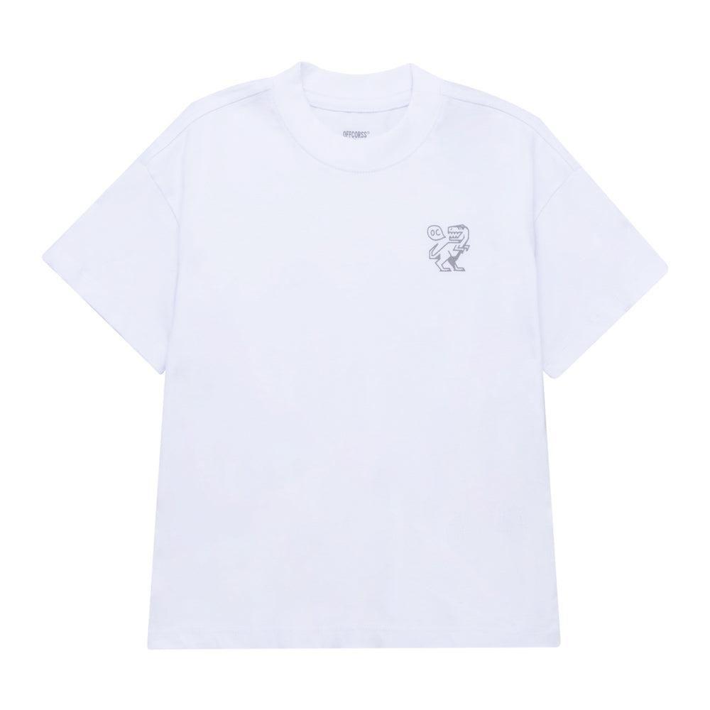 Polera blanca manga corta para niño-0