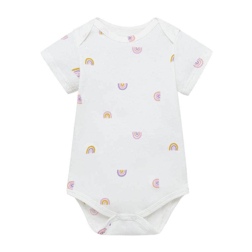 Conjunto body manga corta jardinera para recién nacida niña-3