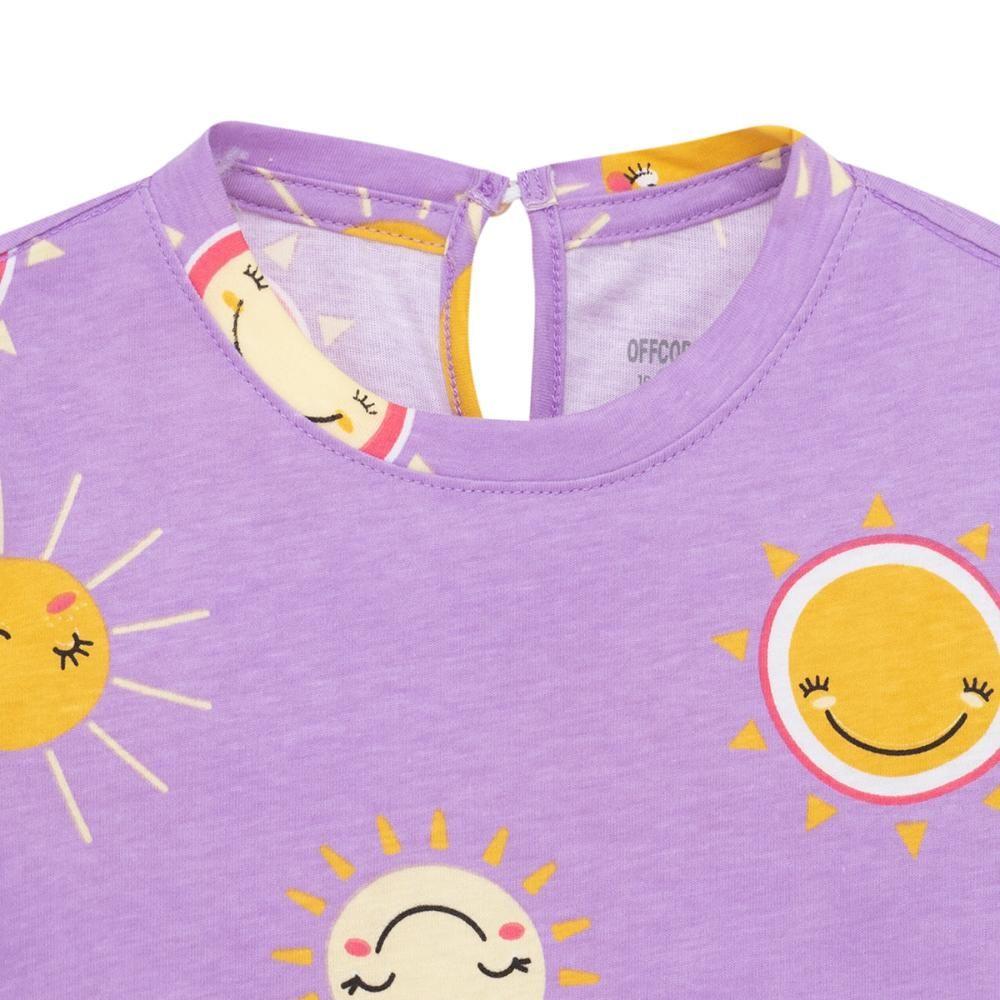 Polera soles manga corta mangas abombadas bebé niña-1
