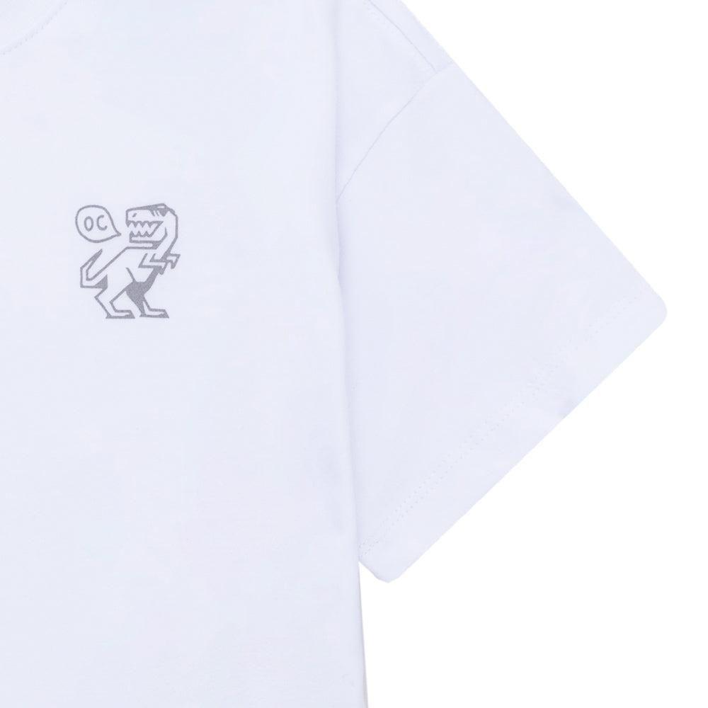 Polera blanca manga corta para niño-3