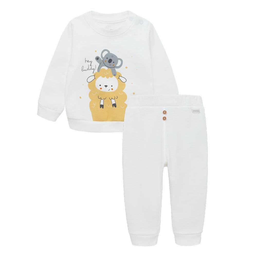 Conjunto buzo koala y oveja para recién nacido unisex-0