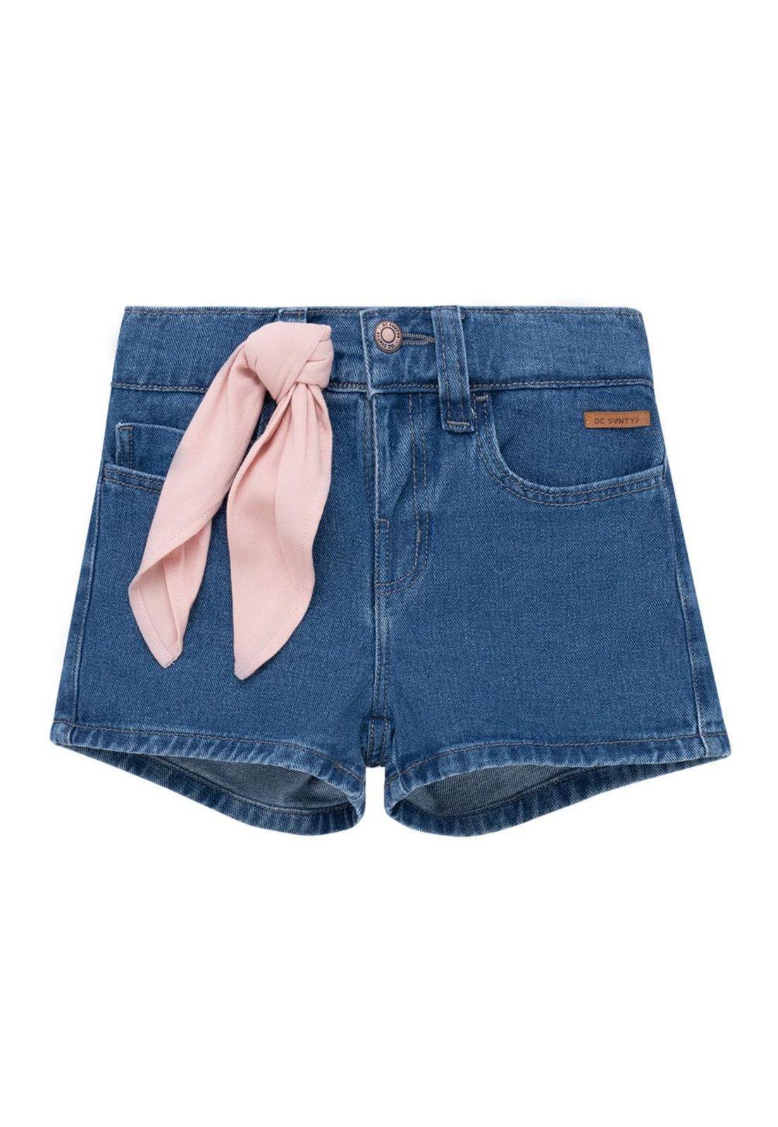 Short con pañoleta para bebé niña-0