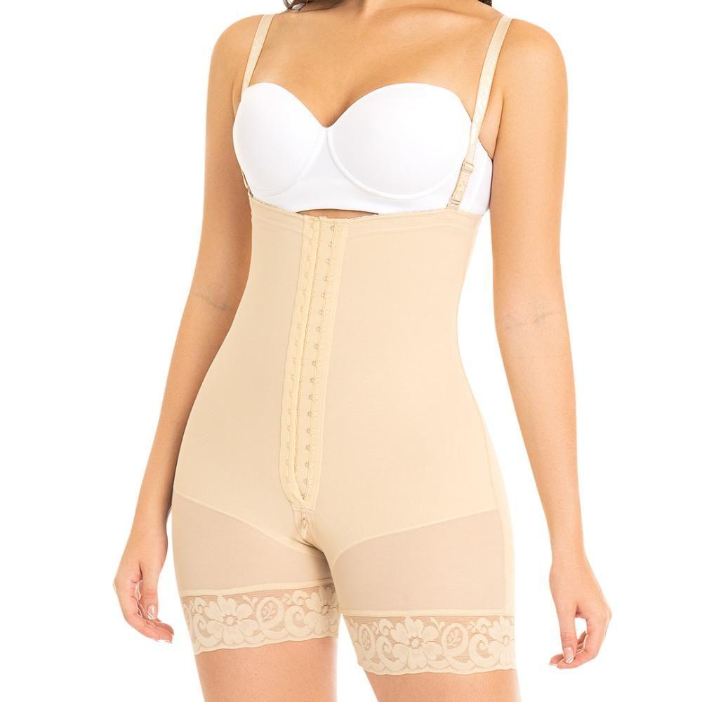 Faja Media Pierna Colombiana Espalda en Strapless F-0066 MyD-2