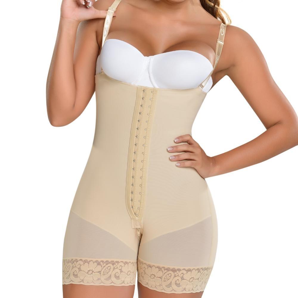 Faja Media Pierna Colombiana Espalda en Strapless F-0066 MyD-3