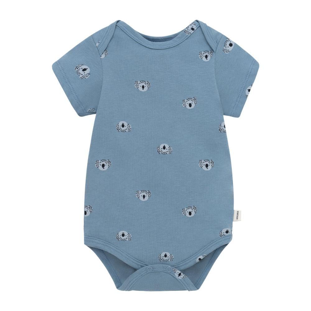 Conjunto jardinera body manga corta para recién nacido niño-2