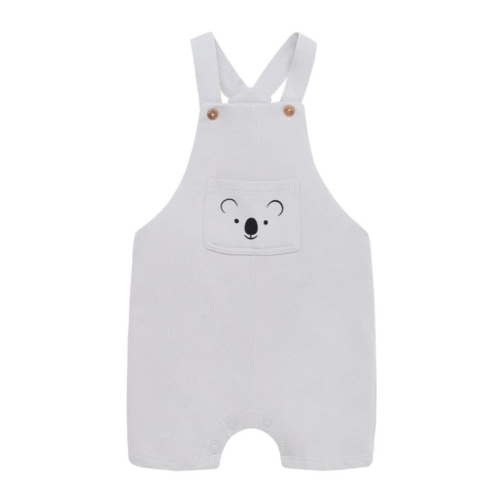 Conjunto jardinera body manga corta para recién nacido niño-3