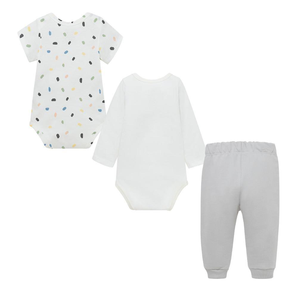 Conjunto pantalón buzo, bodys para recién nacidos-1