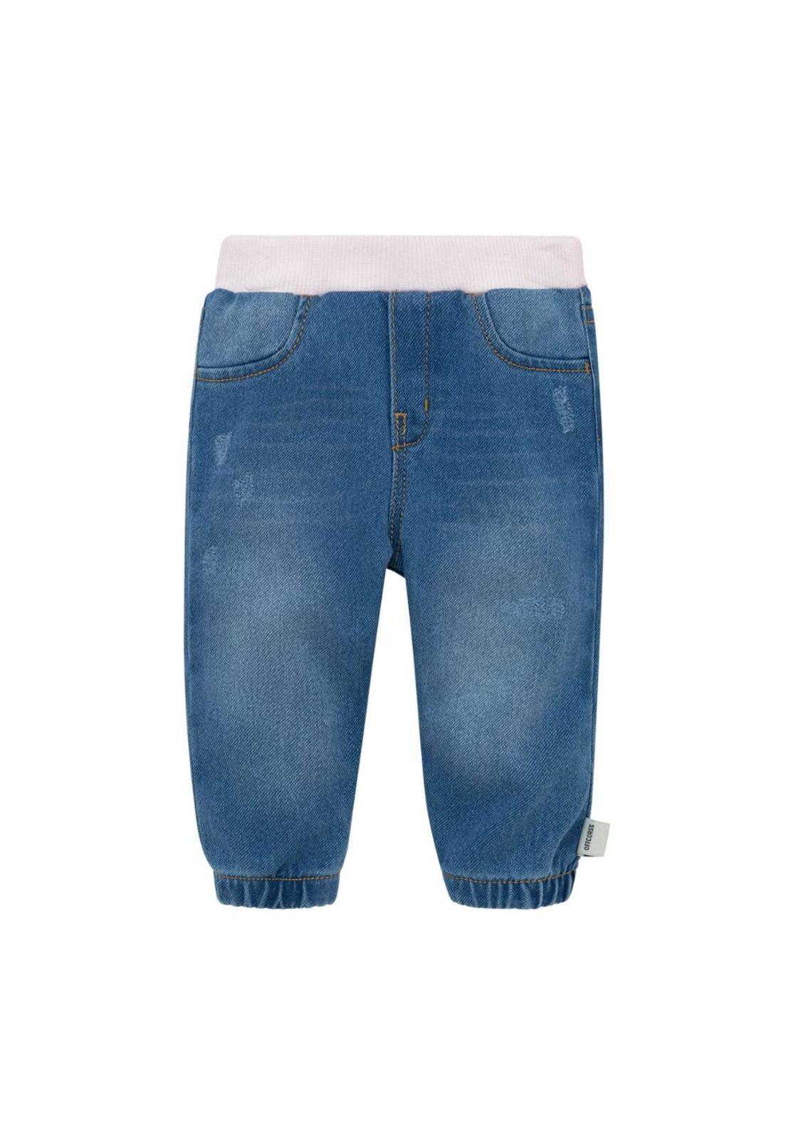 Pantalón en denim para recién nacida niña-0