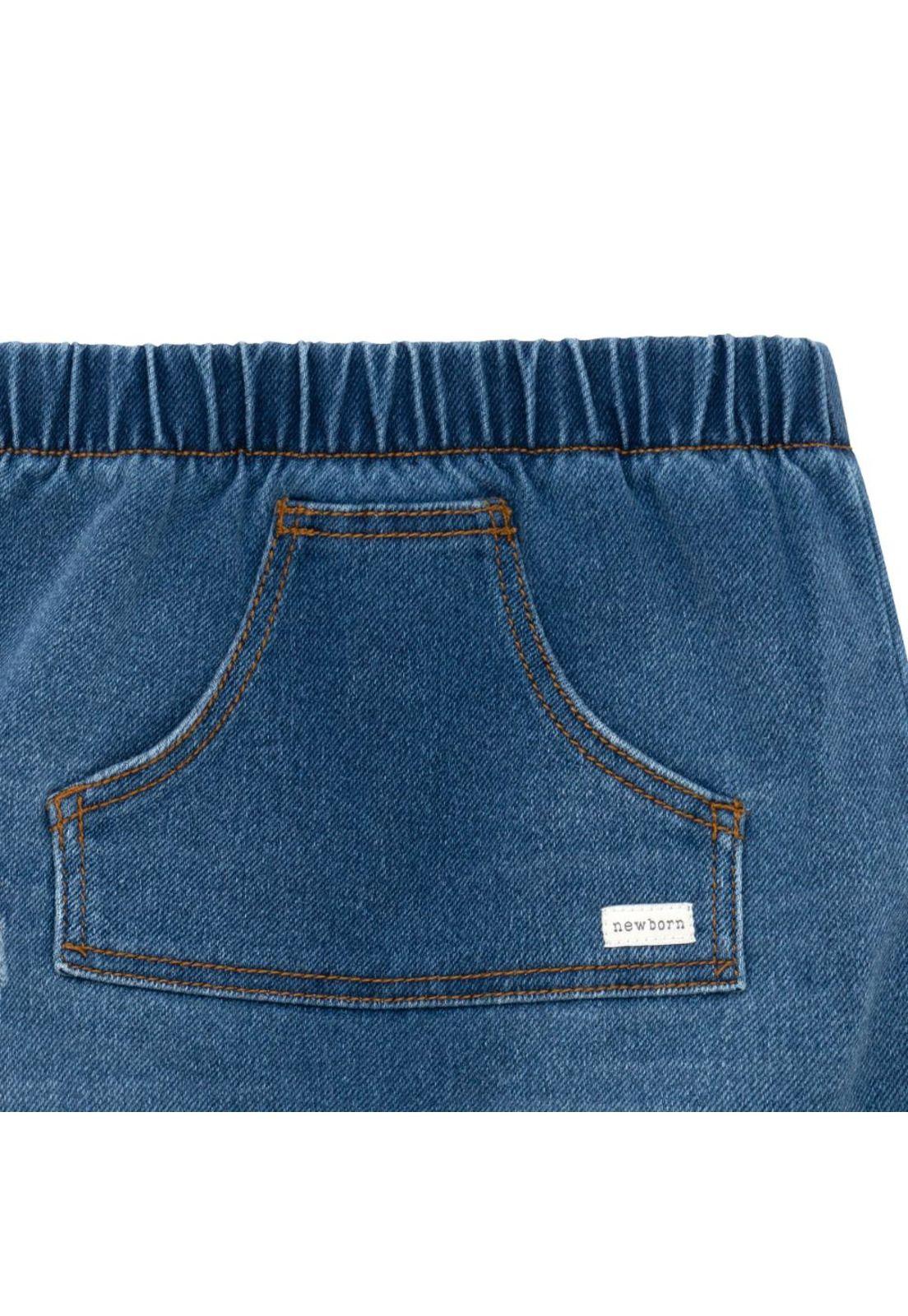 Bermuda en denim para recién nacido niño-2
