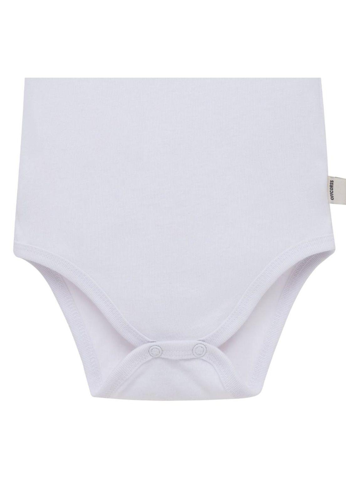 Body manga corta bolero en cuello para recién nacida niña-3