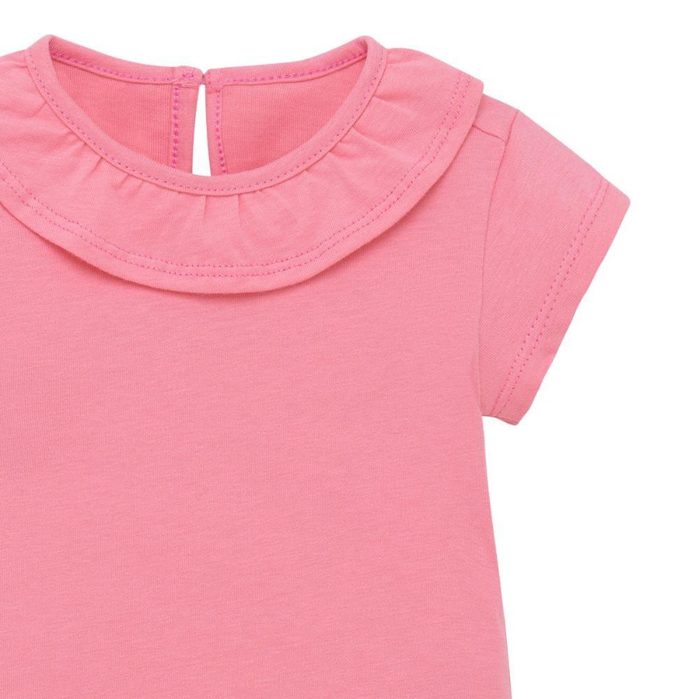 Body manga corta bolero en cuello para recién nacida niña-2