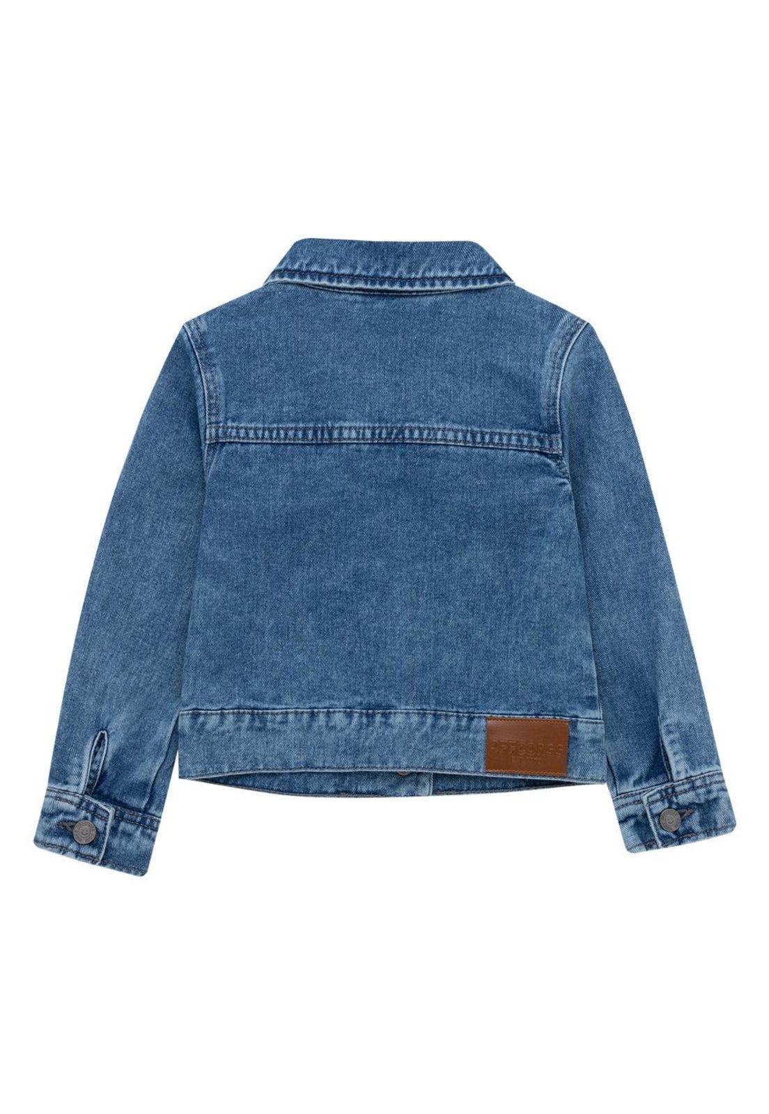 Chaqueta en denim para bebé niña-1