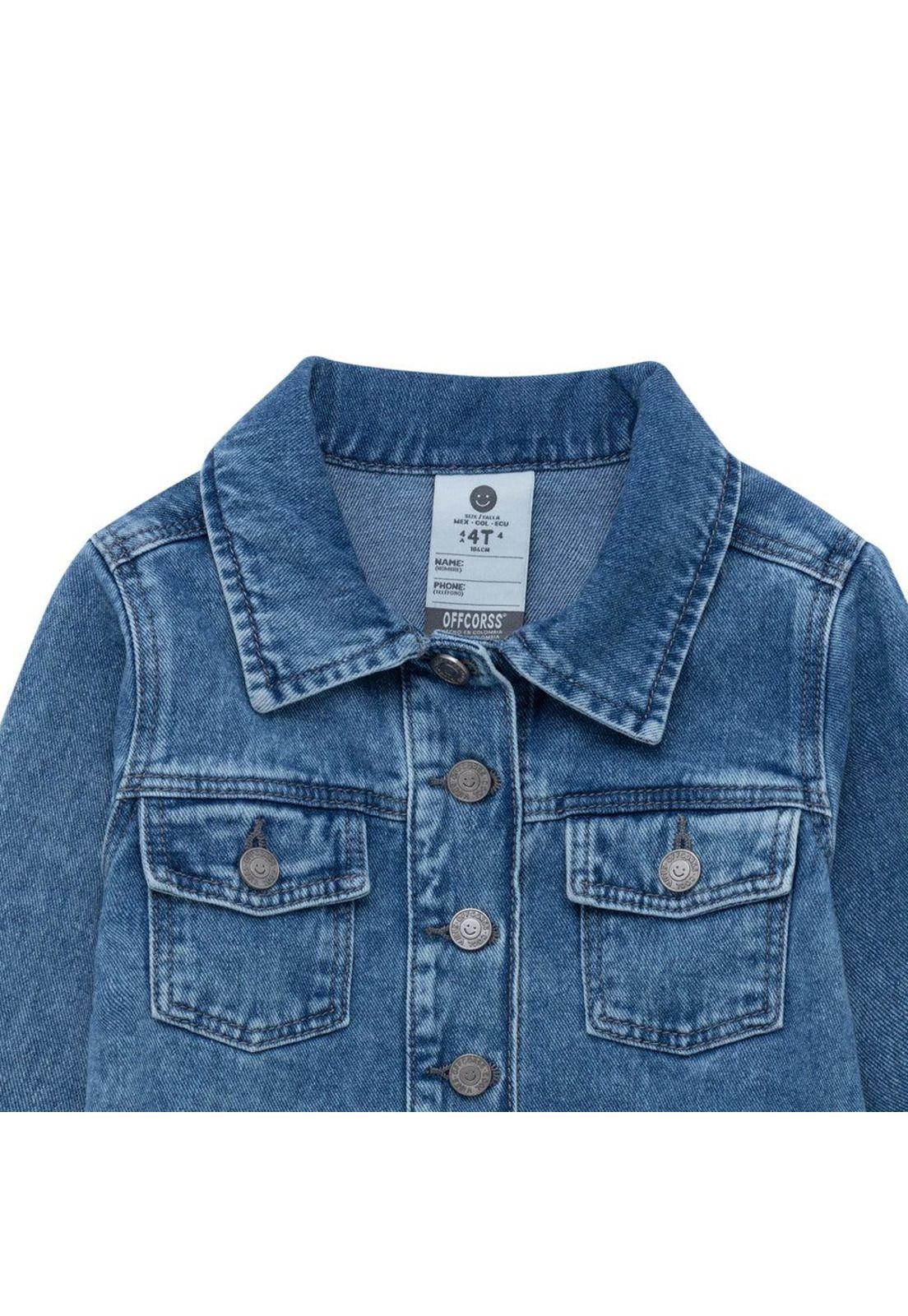 Chaqueta en denim para bebé niña-2