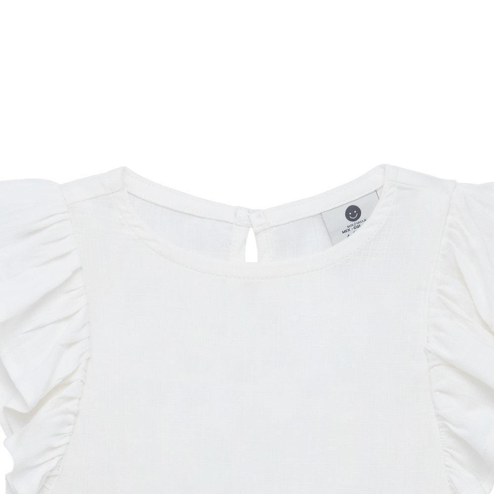 Polera manga corta con boleros para bebé niña-2