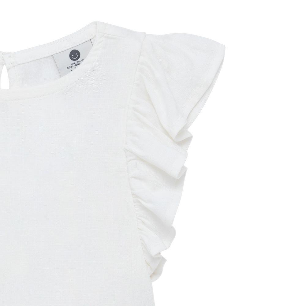 Polera manga corta con boleros para bebé niña-3