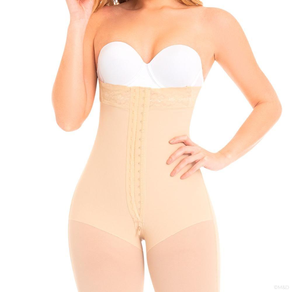 Faja Larga Colombiana Strapless con 2 Hileras de Broches F-0076 MyD-2