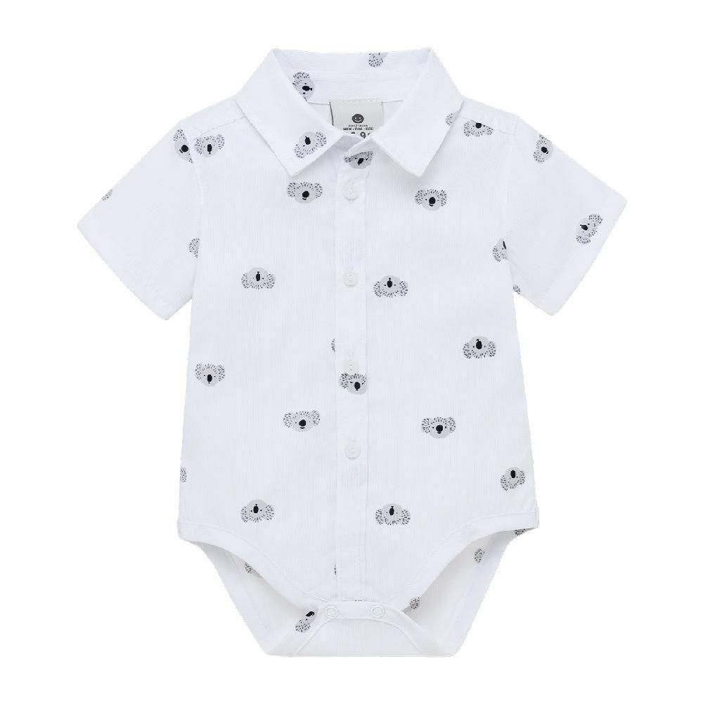 Body de camisa manga corta para recién nacido niño-0