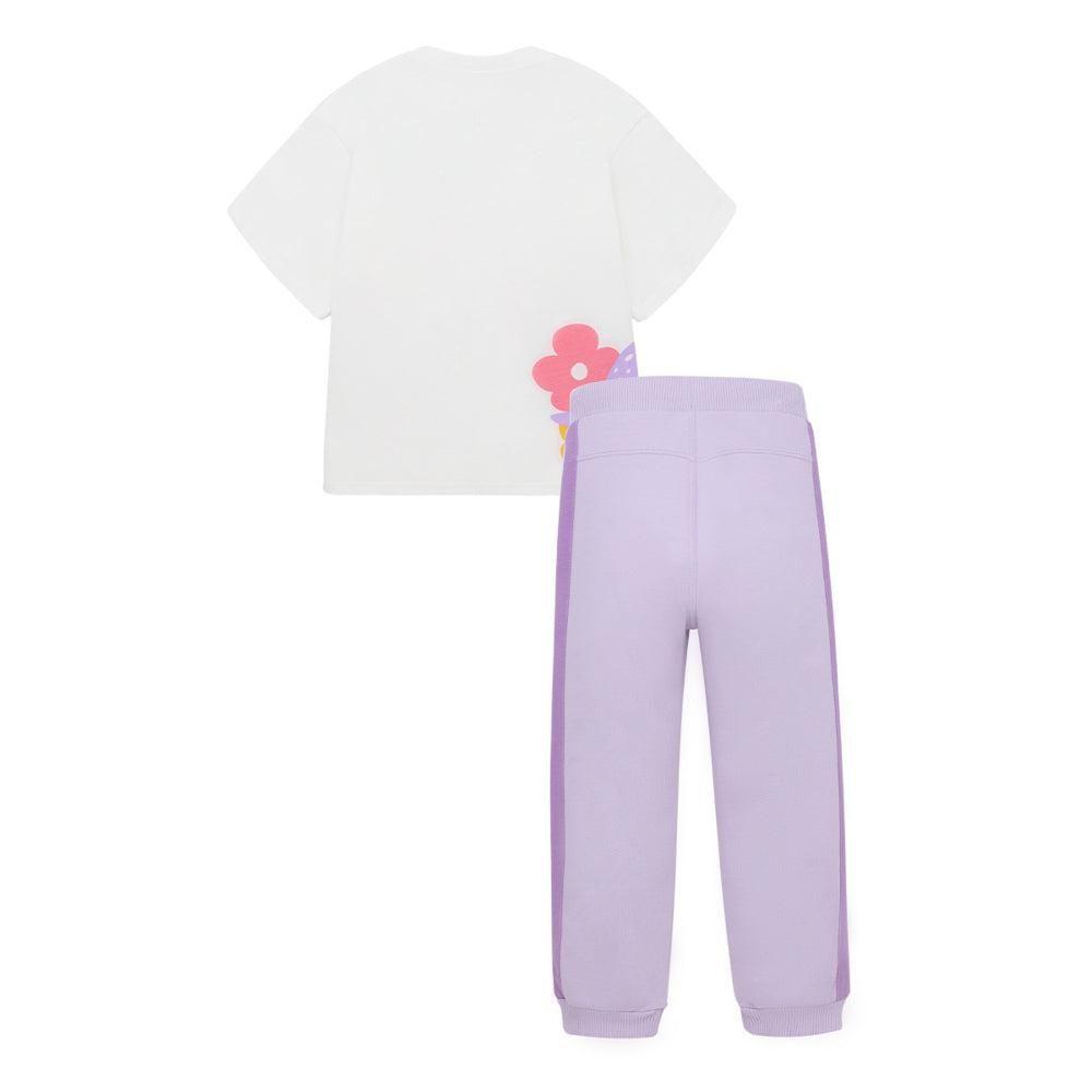 Conjunto de polera y pantalón buzo para bebé niña-1