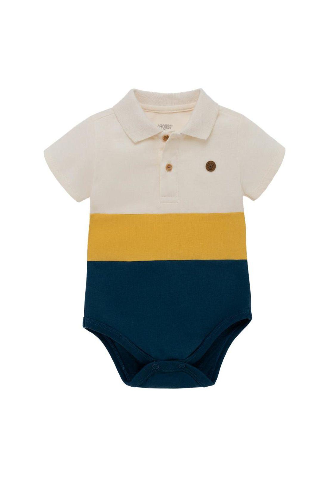 Body tipo polo para recién nacido niño-0