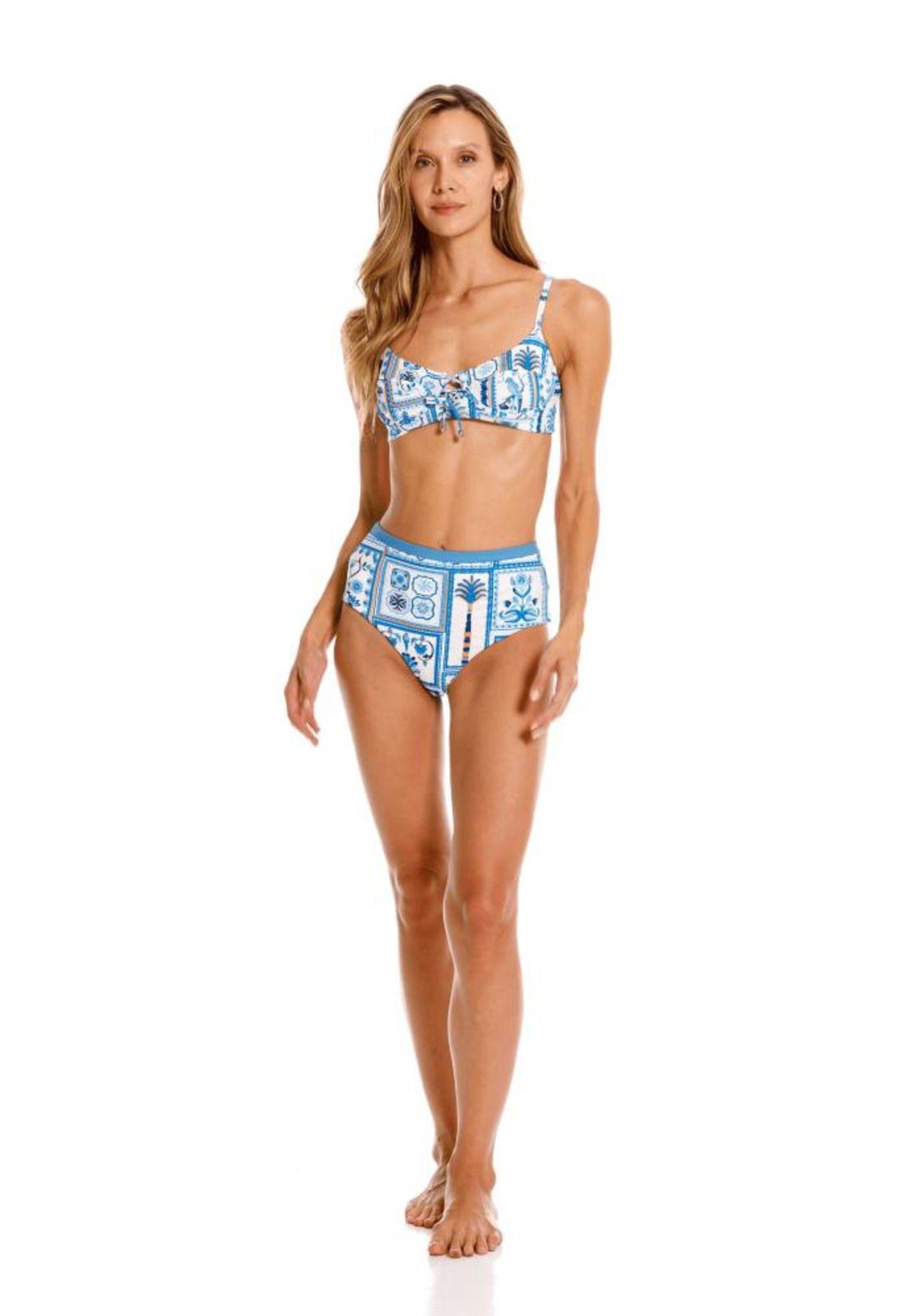 Bikini Rosseta de Lujo Colombiano Calzón Tiro Alto-5