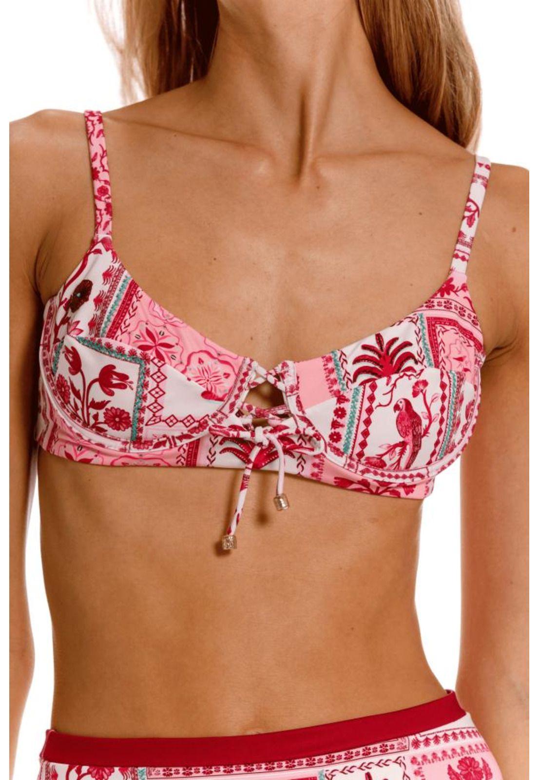 Conjunto Bikini Rosseta de Lujo Colombiano Calzón Tiro Alto-1