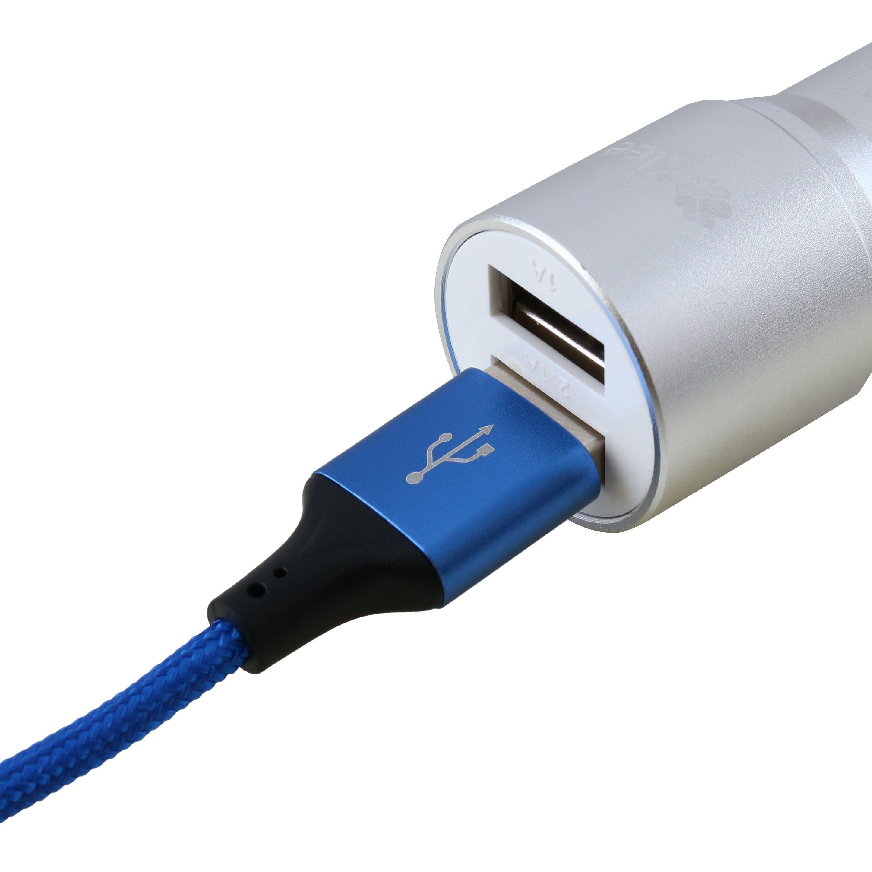 Cargador Auto Dual USB + Cable USB Doble Lightning-3