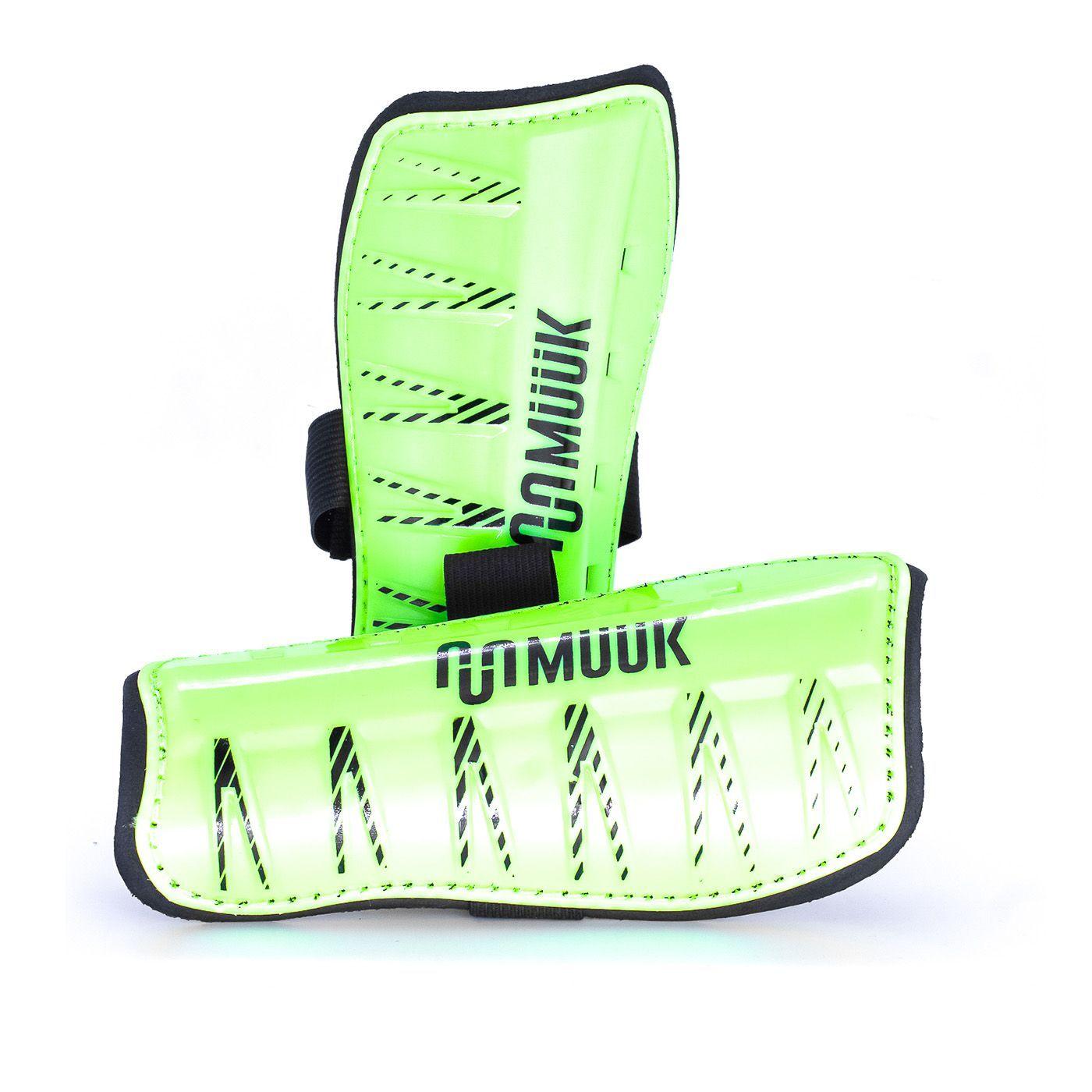 Canillera De Futbol Muuk Pro Xxiii Amarillo Fluor  Talla M-3