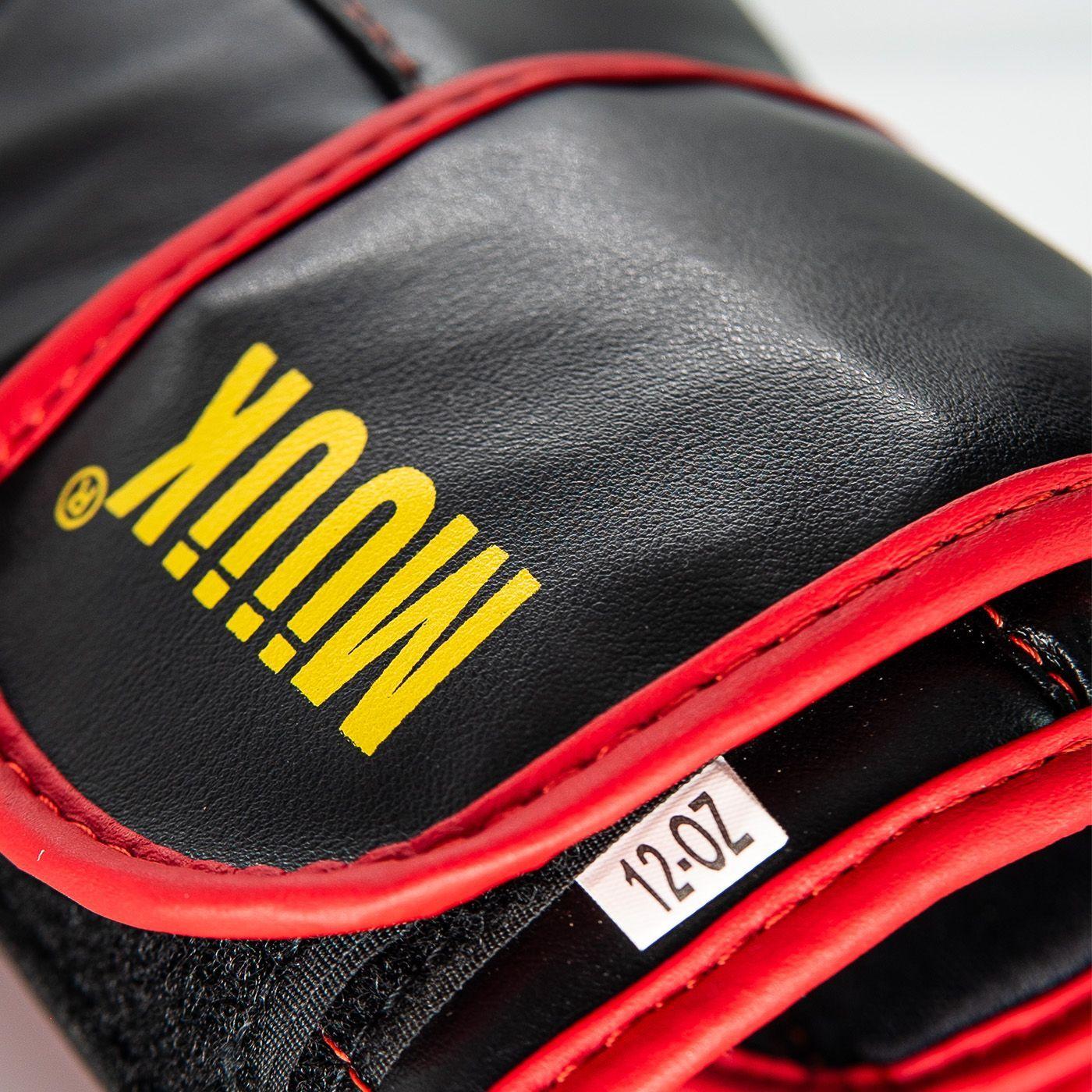 Guante De Box Pu K.O Negro-Rojo Talla 10 onzas-4