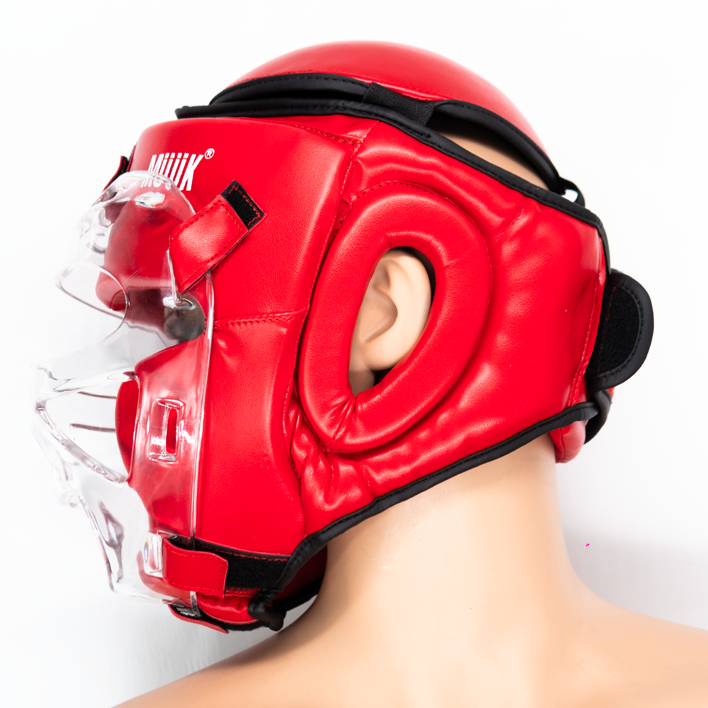 Cabezal De Artes Marciales Con Mica Muuk Rojo Talla M-5