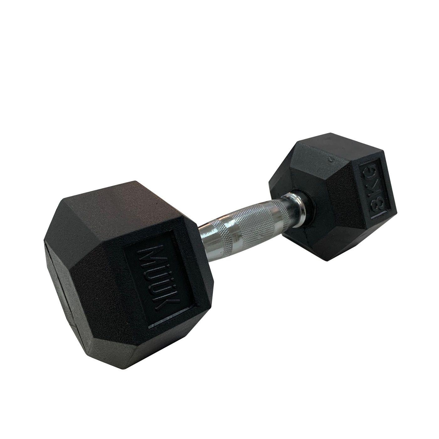 Mancuerna Hexagonal Muuk Goma 12,5 Kg-1