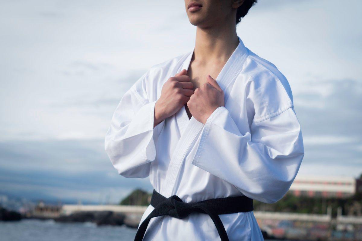 Traje De Karate Muuk Karategi Kimono Blanco Talla 160-3