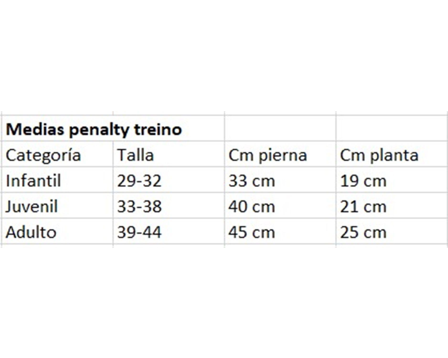 Medias de Futbol Deportivas Penalty Matis Treino Adulto Talla 39-43-3