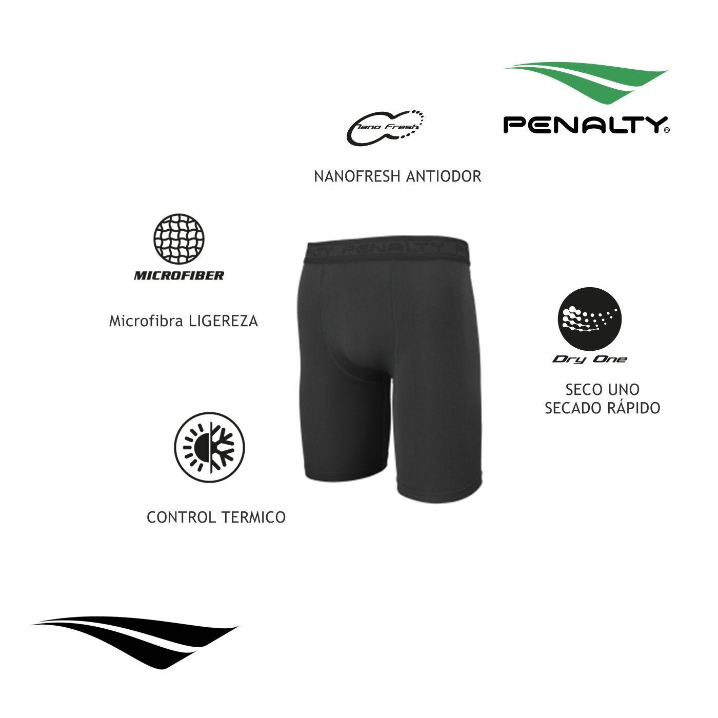 Calza Short Deportiva Penalty Skin S/Bolsillo Negro Talla S-1