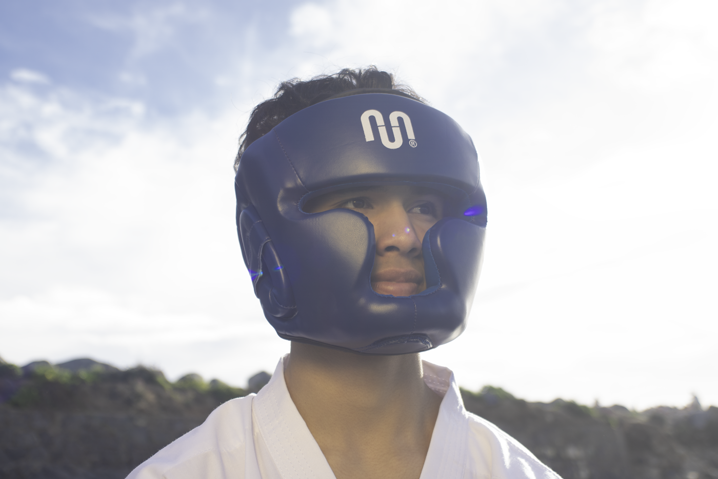 Cabezal De Boxeo Con Pomulo Muuk Azul Talla S-2