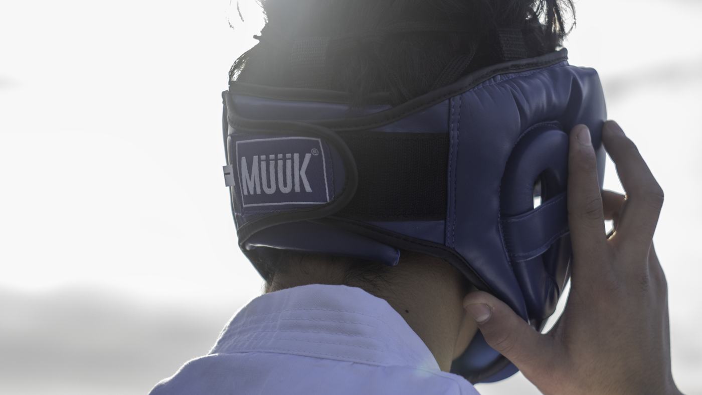 Cabezal De Boxeo Con Pomulo Muuk Azul Talla S-5