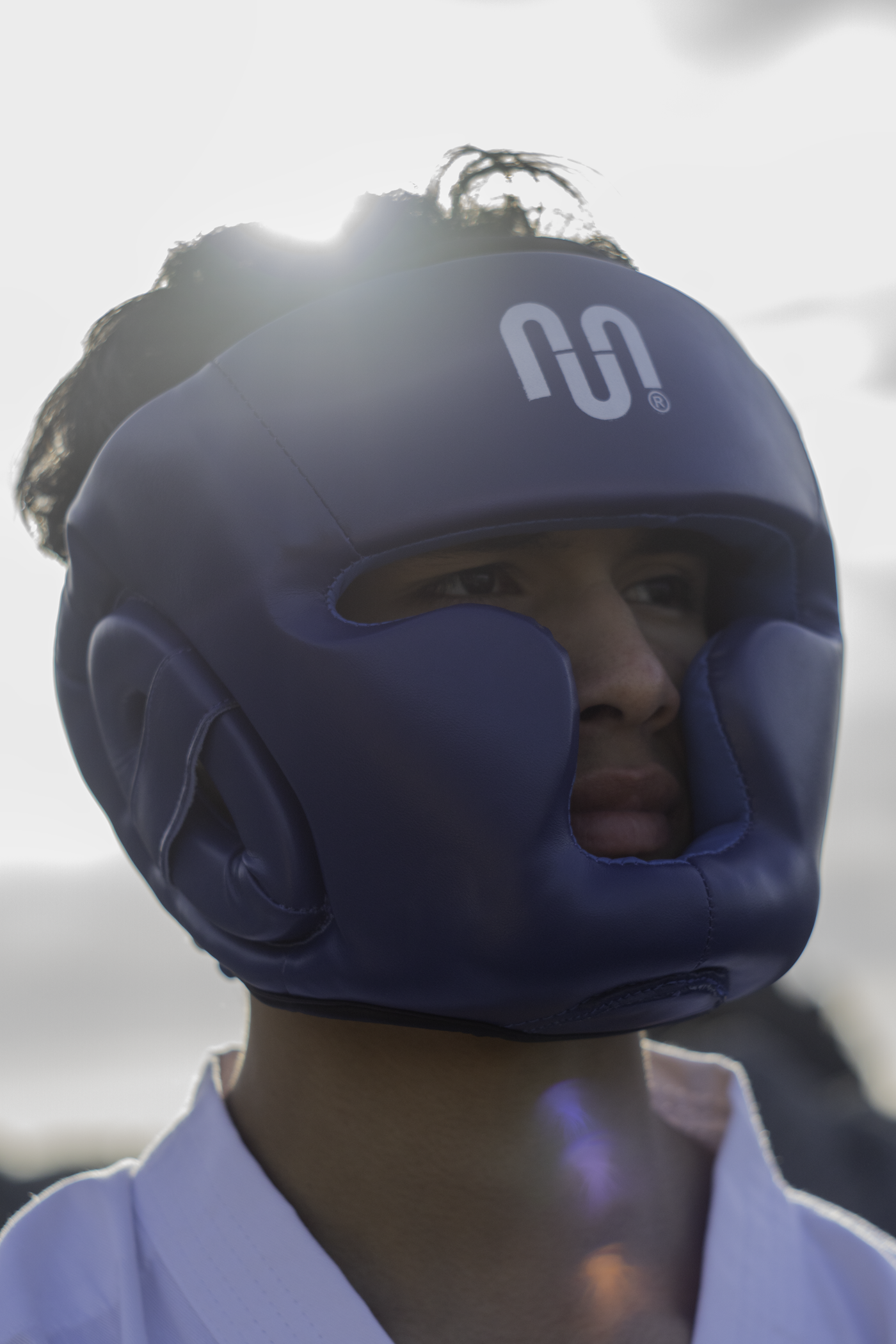 Cabezal De Boxeo Con Pomulo Muuk Azul Talla S-7
