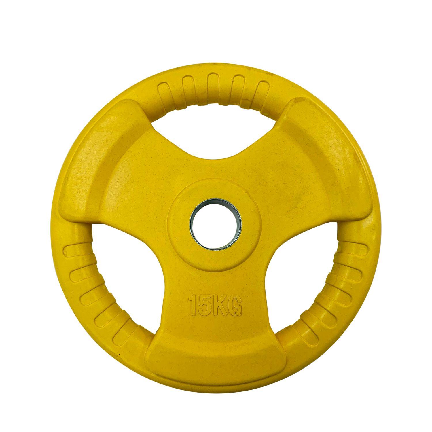 Disco Olimpico Con Aza Muuk 15 Kg-1