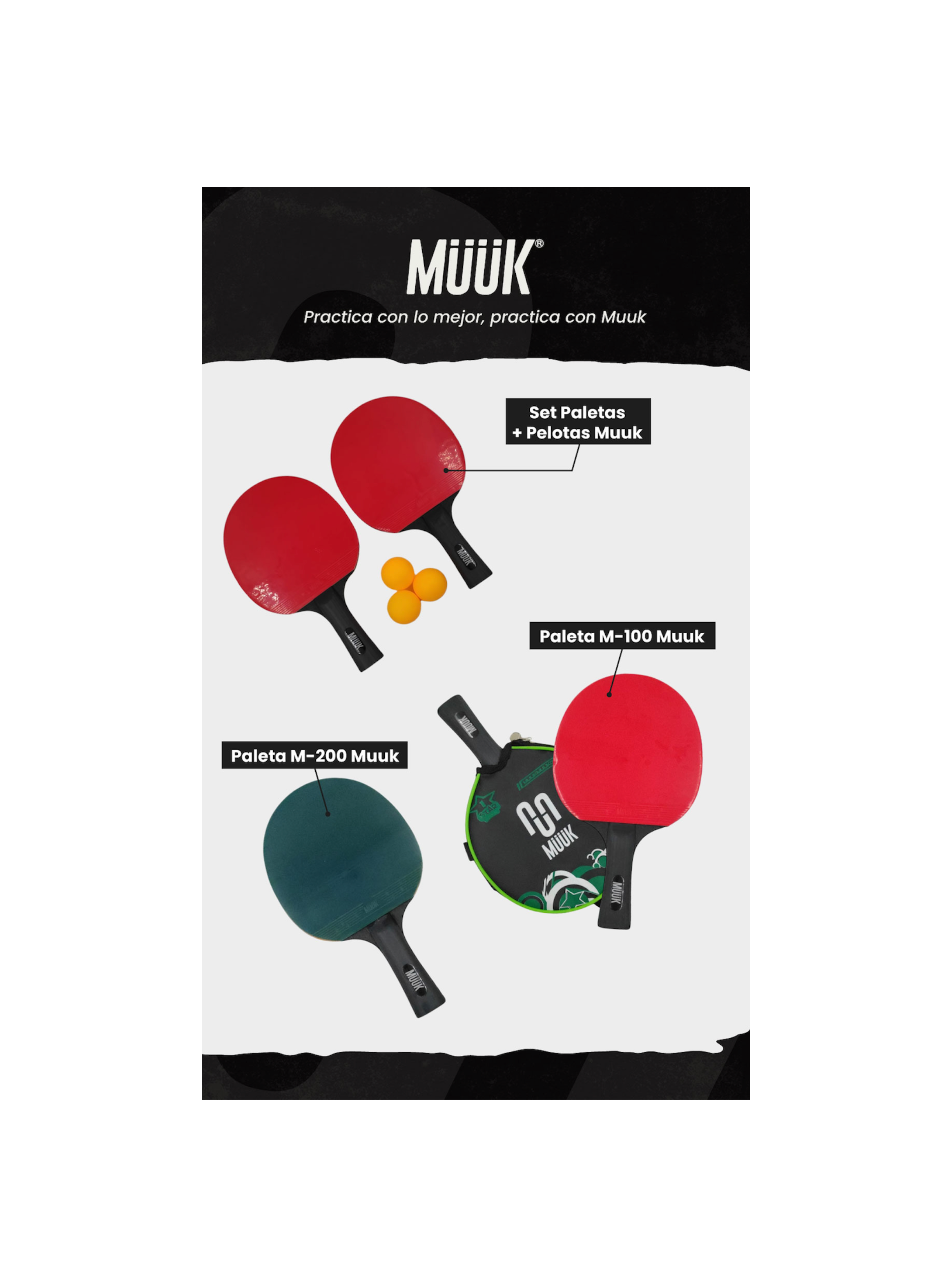 Paleta De Ping Pong Muuk 1 Estrella-6