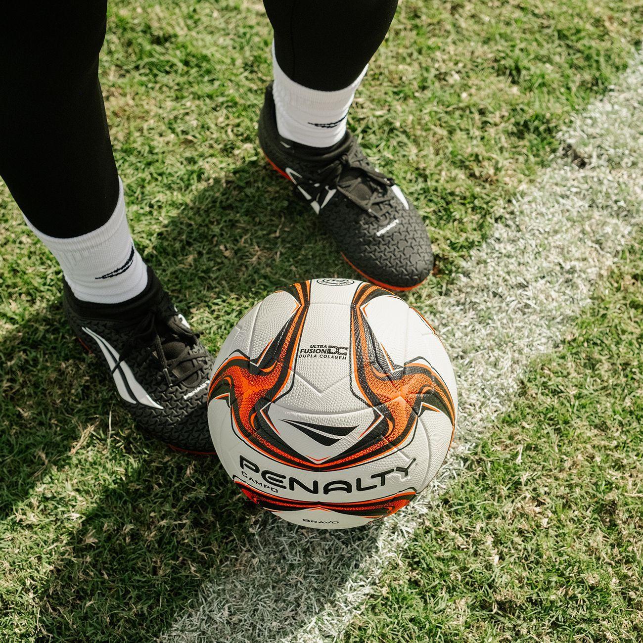 Balón de Fútbol Penalty Bravo XXIV Pelota de Futbol Campo Naranja-3