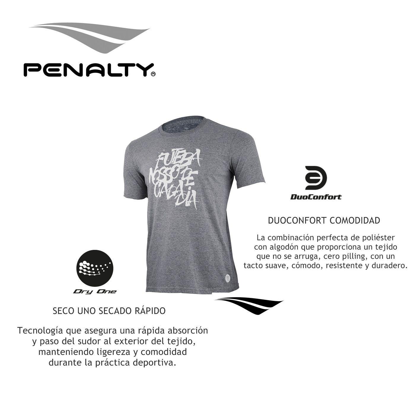 Polera Penalty Futbol Diario Blanco Talla XL-1