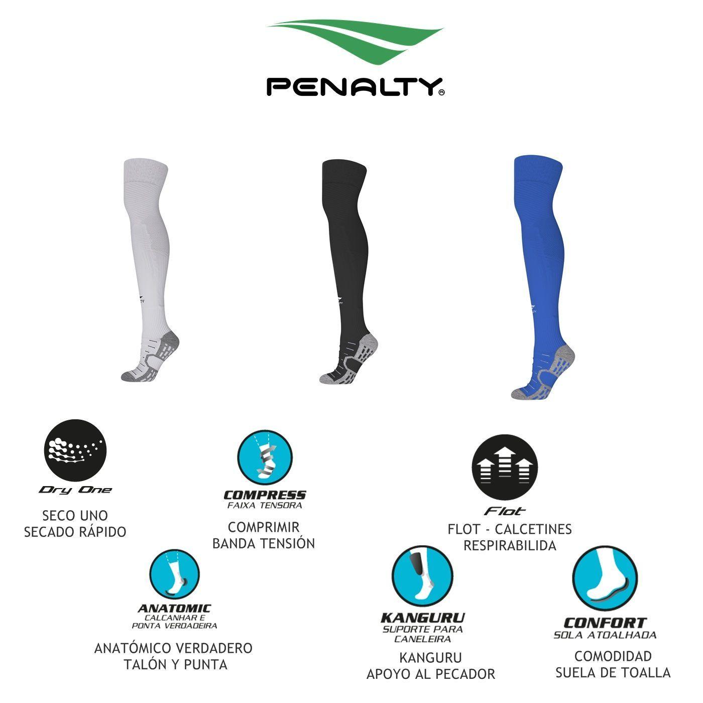 Medias de Futbol Deportivas Penalty Kanguru Adulto Talla 39-43-1