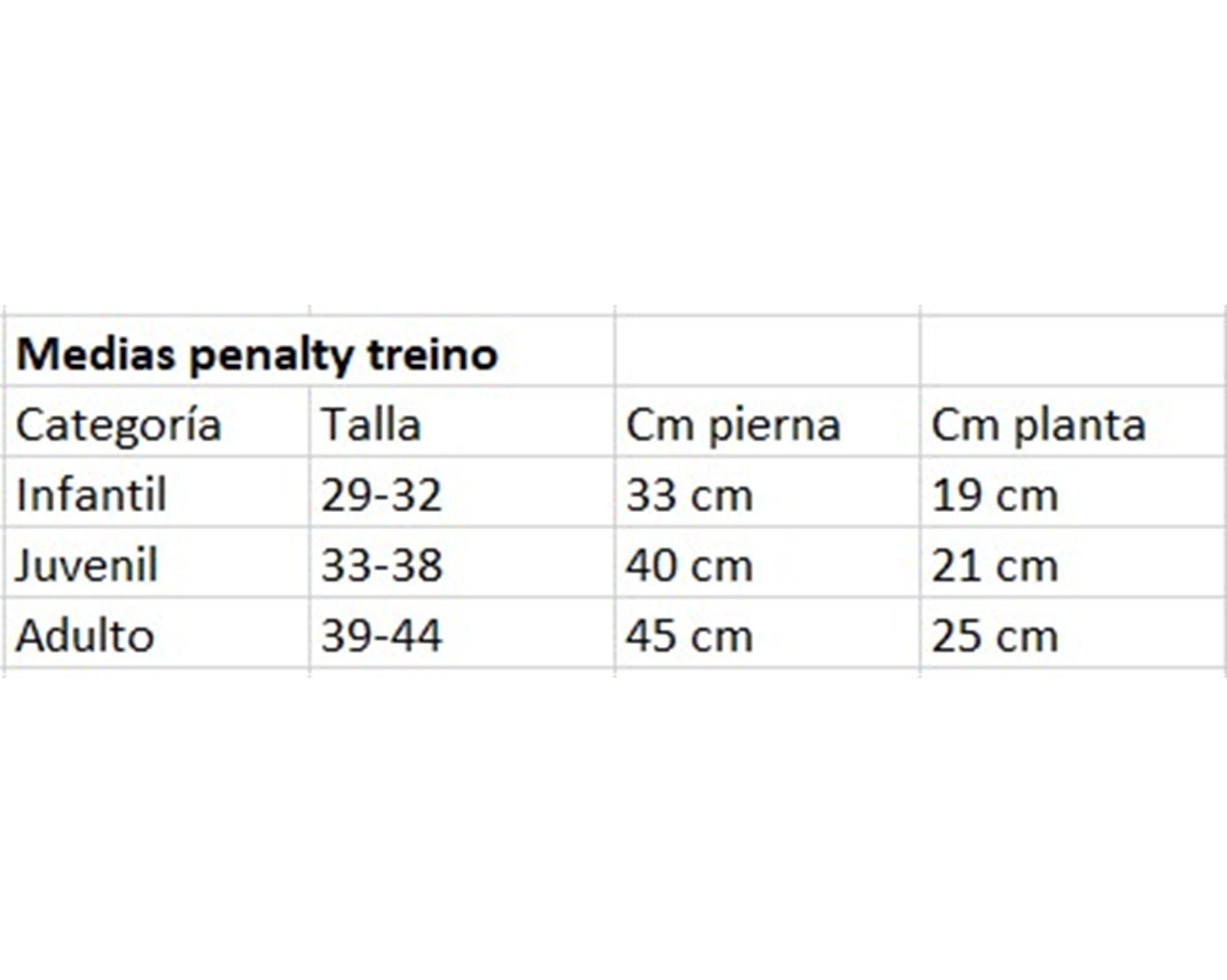 MEDIAS DE FUTBOL PENALTY MATIS TREINO INFANTIL Talla 29/30-6