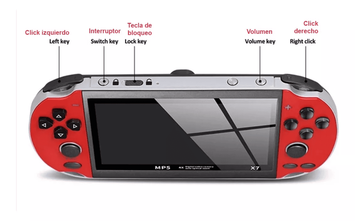 Mini Consola Videojuego Portátil Pantalla LCD Color Juegos-4