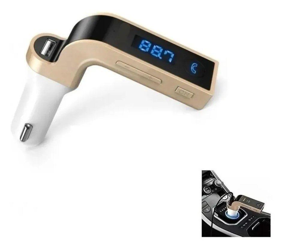 Receptor Transmisor Auto Radio Bluetooth Audio Cargador Usb-3