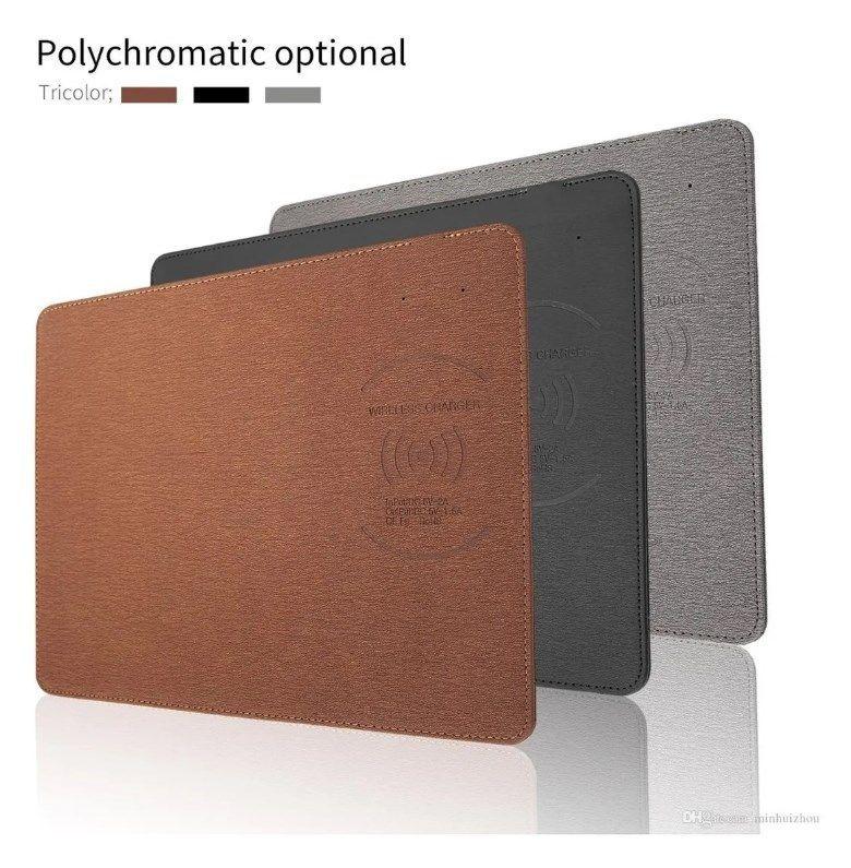 Mousepad Cuero 10v Con Cargador Inalámbrico-4
