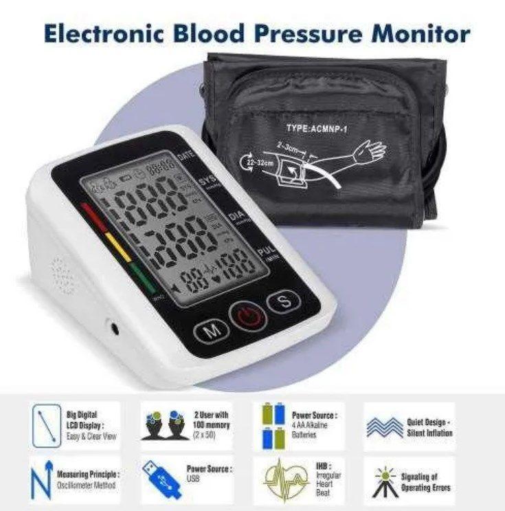 Tensiometro Digital Medidor De Presion Arterial Portatil Usb-4