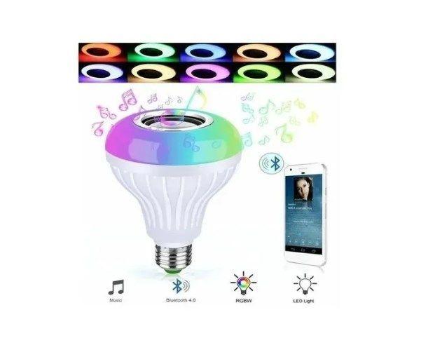 Ampolleta Parlante Led Bluetooth Musica Multicolor Y Control-19