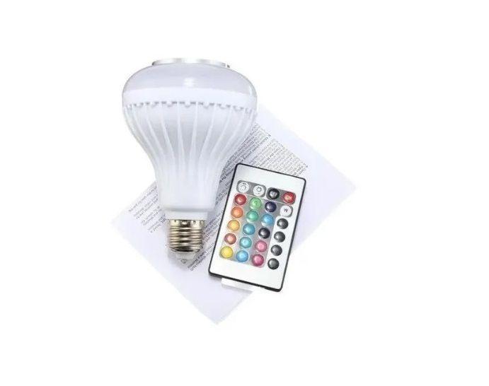Ampolleta Parlante Led Bluetooth Musica Multicolor Y Control-20